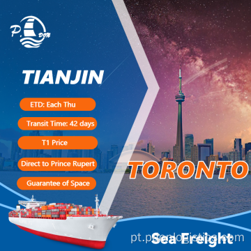 Frete marítimo de Tianjin a Toronto